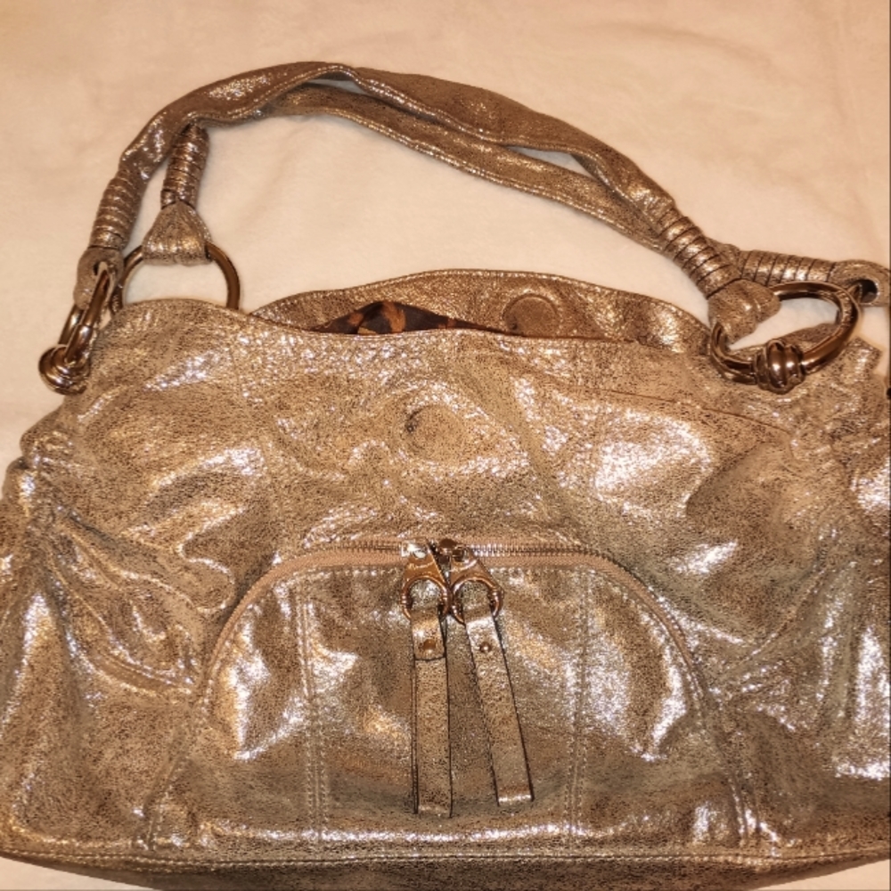 B Makowski leather shoulder bag